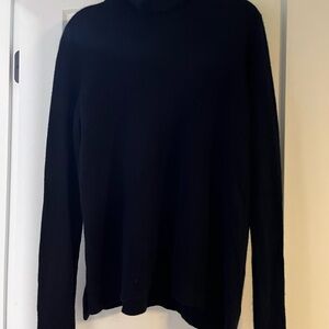 Blue Cashmere Turtleneck Sweater